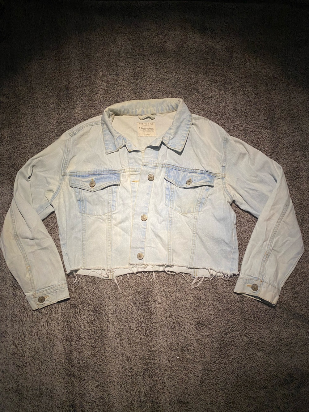 Bluenotes Light Wash Cropped Denim Jacket